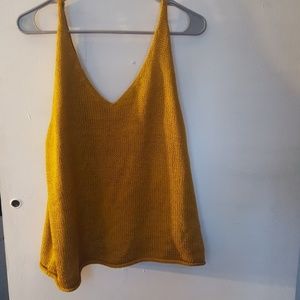 H&M mustard Knit tank